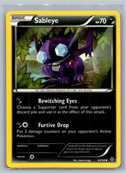 Sableye 44/98 Uncommon Ancient Origins Pokemon Moderately Played - Image 1