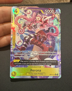 PERONA (ALT ART) OP14-111 ONE PIECE CARD - THE AZURE SEA'S SEVEN 2026 - Image 2