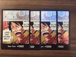 One Piece DON!! Monkey D. Luffy X4 OP15 EB04 Adventure On Kami's Island English - Image 1