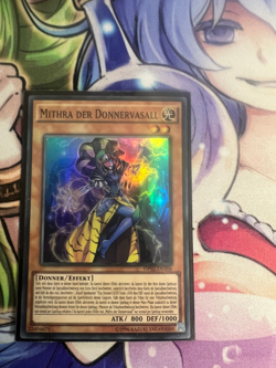 MITHRA THE THUNDER VASSAL GERMAN SUPER RARE OP02-EN006 DE006 NEAR MINT YUGIOH - Image 1