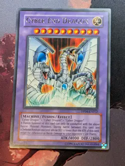 Yugioh Cyber End Dragon DP04-EN012 Rare Unlimited Edition LP - Image 1