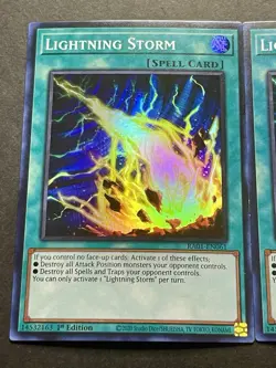 3x Lightning Storm | RA01-EN061 | Super Rares | NM | 1st Edition | YuGiOh! - Image 3