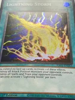 3x Lightning Storm | RA01-EN061 | Super Rares | NM | 1st Edition | YuGiOh! - Image 4