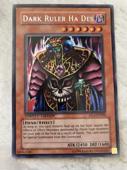 Yugioh - Dark Ruler Ha Des - Secret Rare - MC1-EN006 - Limited Edition - Image 1