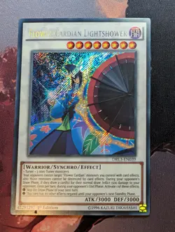 Yugioh Flower Cardian Lightshower DRL3-EN039 Secret Rare 1st Edition - Image 1