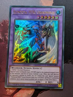 YuGiOh Elemental HERO Grandmerge Ultra Rare 1st Edition DUPO-EN004 VLP - Image 1