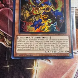 Yugioh! Jurrac Megalo - BLMM-EN016 - Ultra Rare - 1st Edition Near Mint, English - Image 3