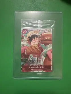 *US SELLER*Monkey D. Luffy P-080 MOS BURGER PROMO Sealed ONE PIECE Card Japanese - Image 1
