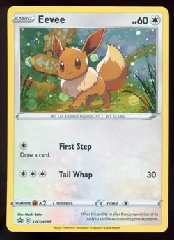 Eevee SWSH095 Battle Styles Blister Holo Promo Pokemon Card - Image 1