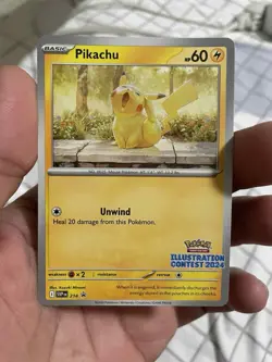 Pikachu - 214 (Illustration Contest 2024) 214 Sv: Scarlet & Violet Promo Cards - Image 1