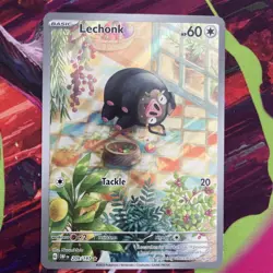 Lechonk 209/197 Illustration Rare Obsidian Flames Pokemon - Image 1