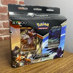 Pokemon TCG V Battle Deck Lycanroc vs. Corviknight Double Deck Bundle New Sealed 820650809576 - Image 1
