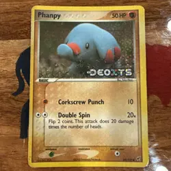 2005 Pokemon EX Deoxys #69 Phanpy Reverse Foil MP/HP - Image 1