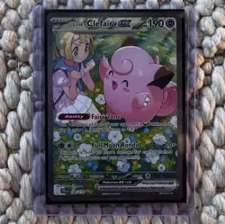 Pokemon Lillie's Clefairy ex 184/159 Sv09: Journey Together Holo NEAR MINT - Image 1