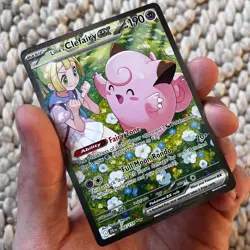Pokemon Lillie's Clefairy ex 184/159 Sv09: Journey Together Holo NEAR MINT - Image 3