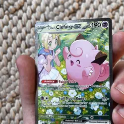Pokemon Lillie's Clefairy ex 184/159 Sv09: Journey Together Holo NEAR MINT - Image 4