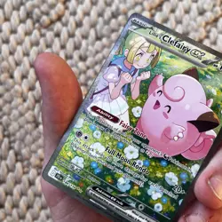 Pokemon Lillie's Clefairy ex 184/159 Sv09: Journey Together Holo NEAR MINT - Image 5