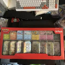 2025 Pokemon Prismatic Evolutions Mini Tins 8-Pack (Costco Exclusive) - Image 1