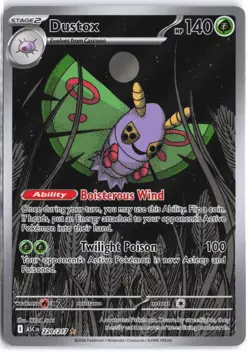 Dustox 220/217 Illustration Rare Ascended Heroes Pokemon NM - Image 1