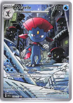 Weavile 228/217 Illustration Rare Ascended Heroes Pokemon NM - Image 1