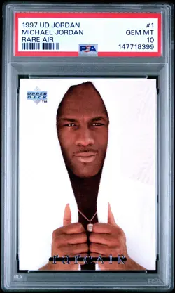 MICHAEL JORDAN 1 UPPER DECK MJ RARE AIR UPPER DECK PSA 10 - Image 1