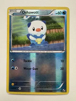 Oshawott Reverse Holo Pokemon Black & White 27/114 HP Pokemon TCG - Image 1