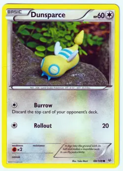 Dunsparce Common XY - Roaring Skies 68/108 MP Pokemon TCG - Image 1