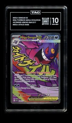 2026 Pokemon ASC EN #269/217 Mega Gengar EX Mega Attack Rare TAG Gem Mint 10 💎 - Image 1