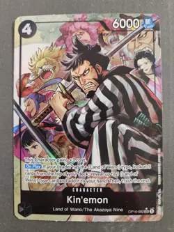 Kin'emon OP16-082 Alternate Art The Time of Battle One PIece English Card - Image 1