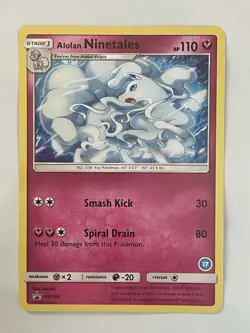 Alolan Ninetales - SM128 Black Star Holo Rare Promo #30 TCG Pokemon Card NM - Image 1