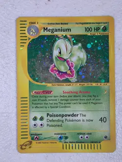 Meganium - EX: Expedition (18/165) e-Reader Holo Rare Pokemon Card MP - Image 2