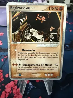 Pokemon Regirock EX Holo Card 99/106 Emerald (Spanish) - Image 1