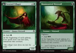 x1 Scorned Villager // Moonscarred Werewolf - Innistrad Remastered - NM - MTG - Image 1