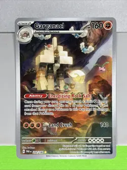 Pokemon TCG Garganacl Paradox Rift Illustration Rare Card 202/182 - Image 1
