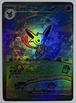 Pokemon Bubble Espeon Display Art Card - Image 1