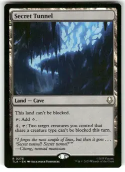 Secret Tunnel 278 Rare Avatar: The Last Airbender Magic: The Gathering Near Mint - Image 1
