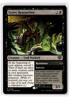 Grave Researcher 85 Secrets of Strixhaven SOS NM - Image 1