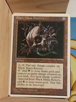 Black Mana Battery MTG Core Set 4th Edition Regular - Image 1