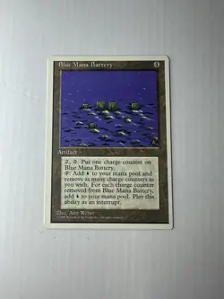 Blue Mana Battery LP 4th Edition Magic The Gathering Mtg Lightly Played Artifact - Image 1
