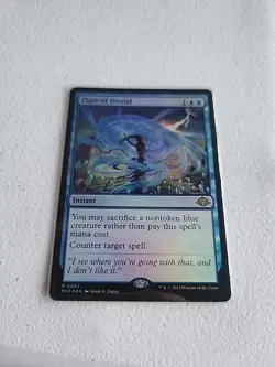 MTG Flare of Denial FOIL Modern Horizons 3 Rare N/M #M85 - Image 1