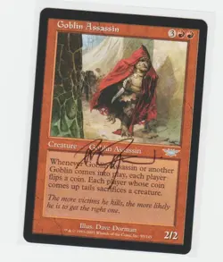 Magic the Gathering ~ Goblin Assassin ~ M/NM ~ Legions ~ Signed by Artist - Image 1