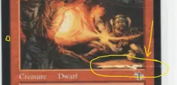 Magic the Gathering ~ Dwarven Scorcher ~ M/NM ~ Judgment ~ Signed MISPRINT - Image 2