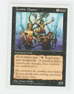 Magic the Gathering ~ MTG ~ 1x Zombie Master ~ 5th Edition ~ M/NM - Image 1