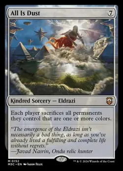 1x All Is Dust - Ripple Foil MTG - Commander: Modern Horizons 3 - Light Play - Image 1