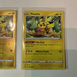 Pikachu Swsh11: Lost Origin Reverse Holo Card 052/196 Near Mint Condition - Image 3