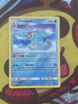 Pokemon Feraligatr 24/70 - SM Dragon Majesty - Reverse Holo - Excellent - Image 1
