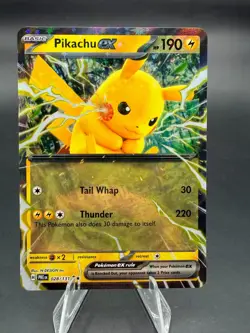 Pikachu ex 028/131 Double Rare Prismatic Evolutions Pokemon Near Mint - Image 1