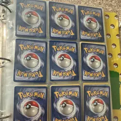 Pokemon TCG Fossil & Base Set 2 9-Card Lot Slowpoke Tentacool Omanyte - Image 2