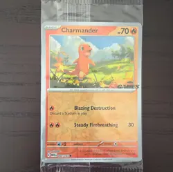 Pokemon TCG Charmander 004/165 EB Games Stamped Promo SEALED Pokemon 151 - Image 1