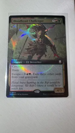 MTG - Bloodbraid Challenger (Extended Art Ripple Foil) - Commander: M3C NM/M - Image 1